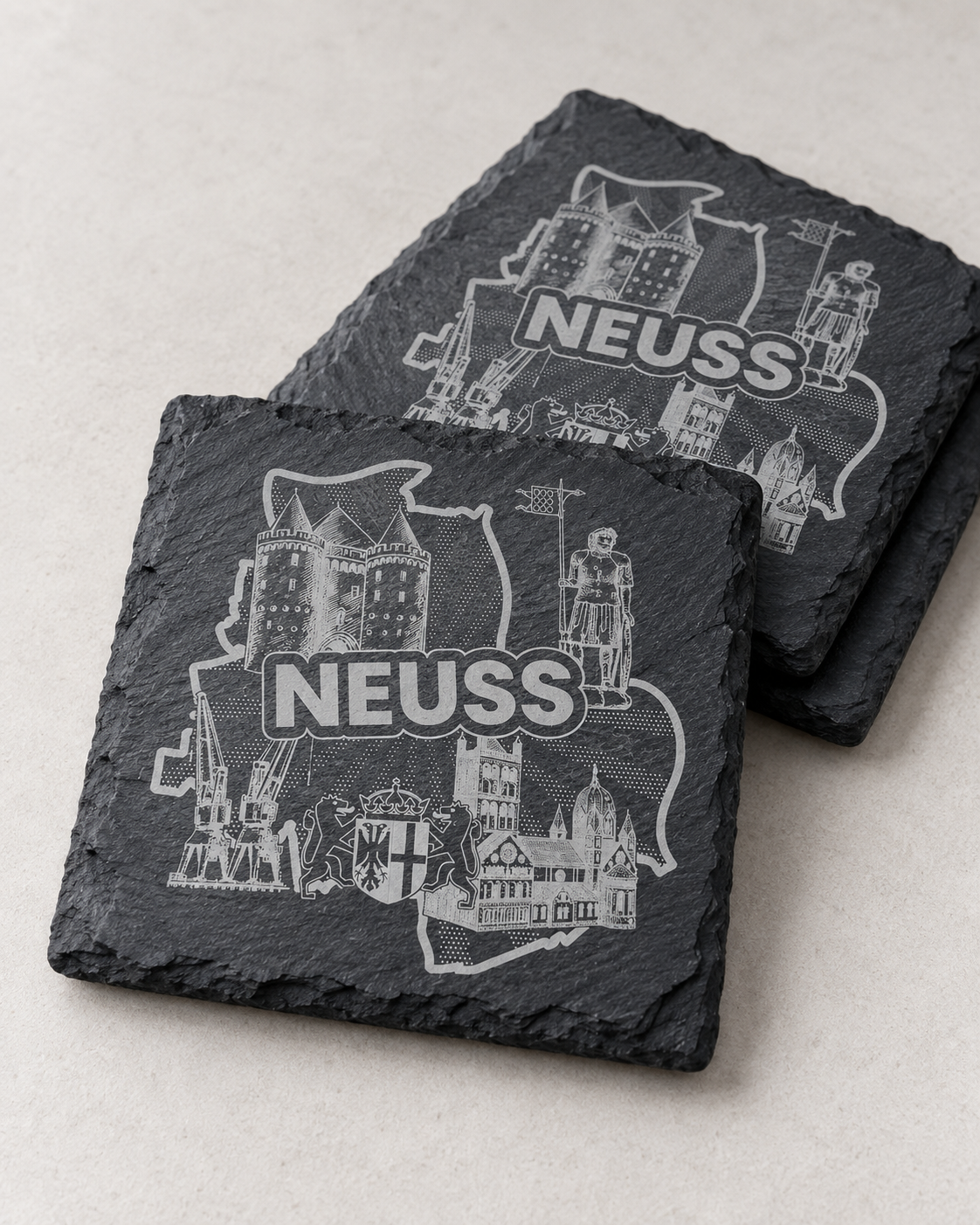 NEUSS Schiefer-Untersetzer
