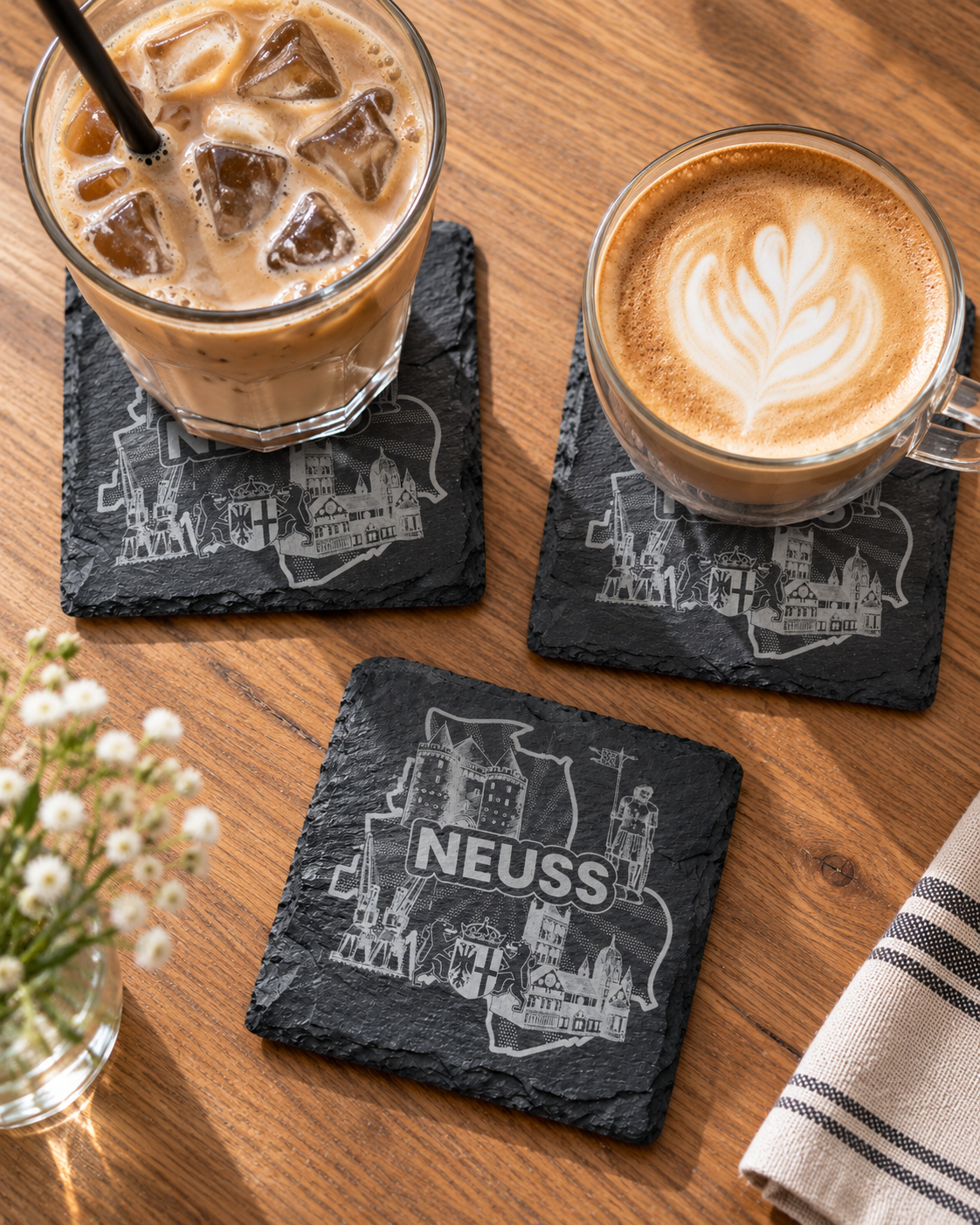 NEUSS Schiefer-Untersetzer