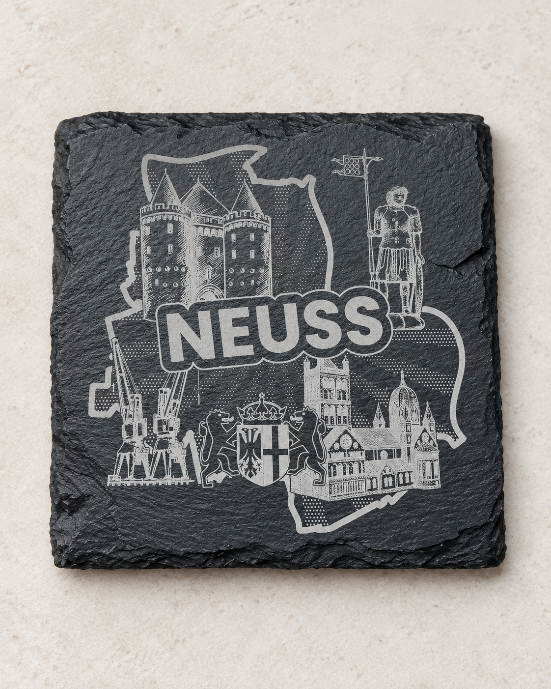 NEUSS Schiefer-Untersetzer